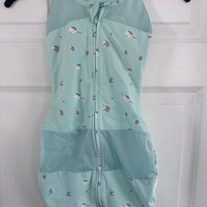 Mint Green Space Print baby Sleep Sack